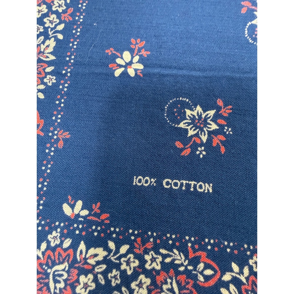 Ralph Lauren Double RL Blue Bandana Floral Cotton - Picture 6 of 6